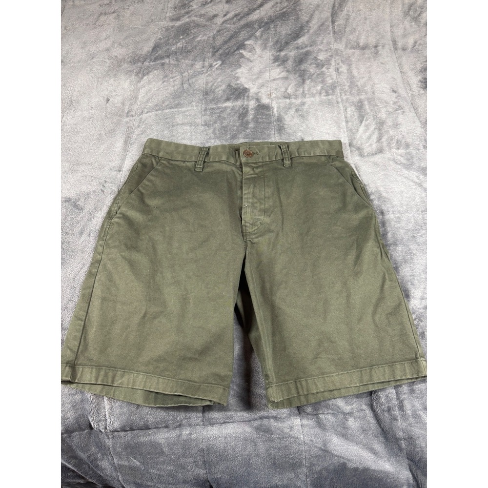 Outerknown SEA Shorts Mens 30 Olive Green Organic Cotton Stretch Chino Shorts